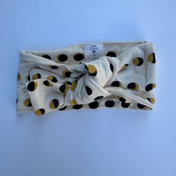 Kate Quinn Head Bow Twin Set | 2-Pack | Cream + Mustard Moon Phases | 6–12M (M) - Picture 4 of 5